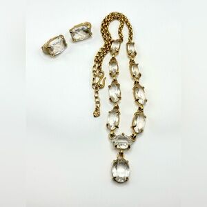 Swarovski Vintage Necklace & Clip-On Earrings Set